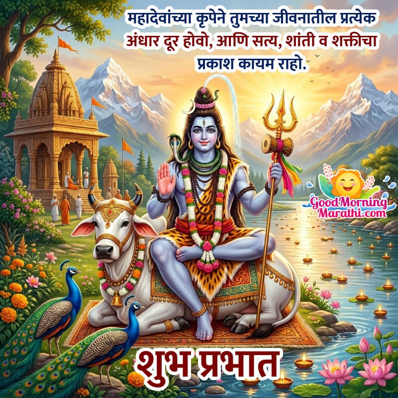 Shubh Prabhat Mahadev Lovely Status In Marathi
